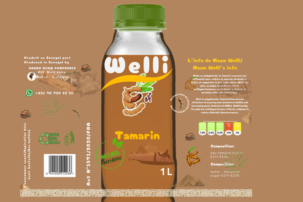 JUS TAMARIN WELLI 1L 