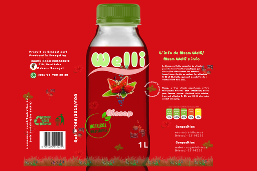 JUS BISSAP WELLI 1L